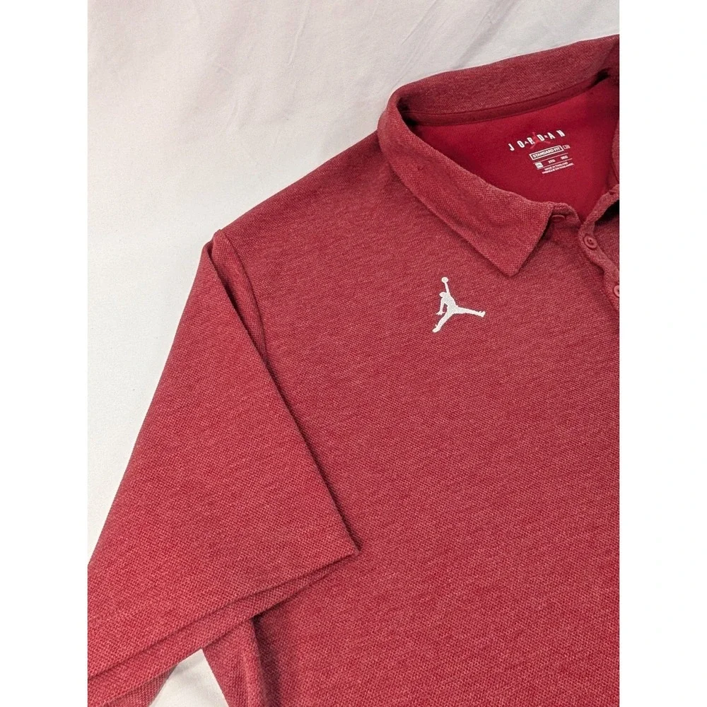 Oklahoma‎ Sooners OU Shirt Men's 3XL Polo Heathered Red Crimson Jordan Standard